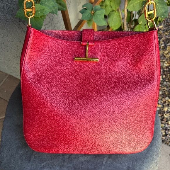 Tom Ford Grained Leather Tara Hobo Bag - Picture 3 of 11